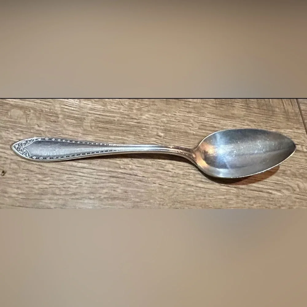 Vintage 1910 Sheraton Community Silver Plate 6 Inch Demitasse Spoon